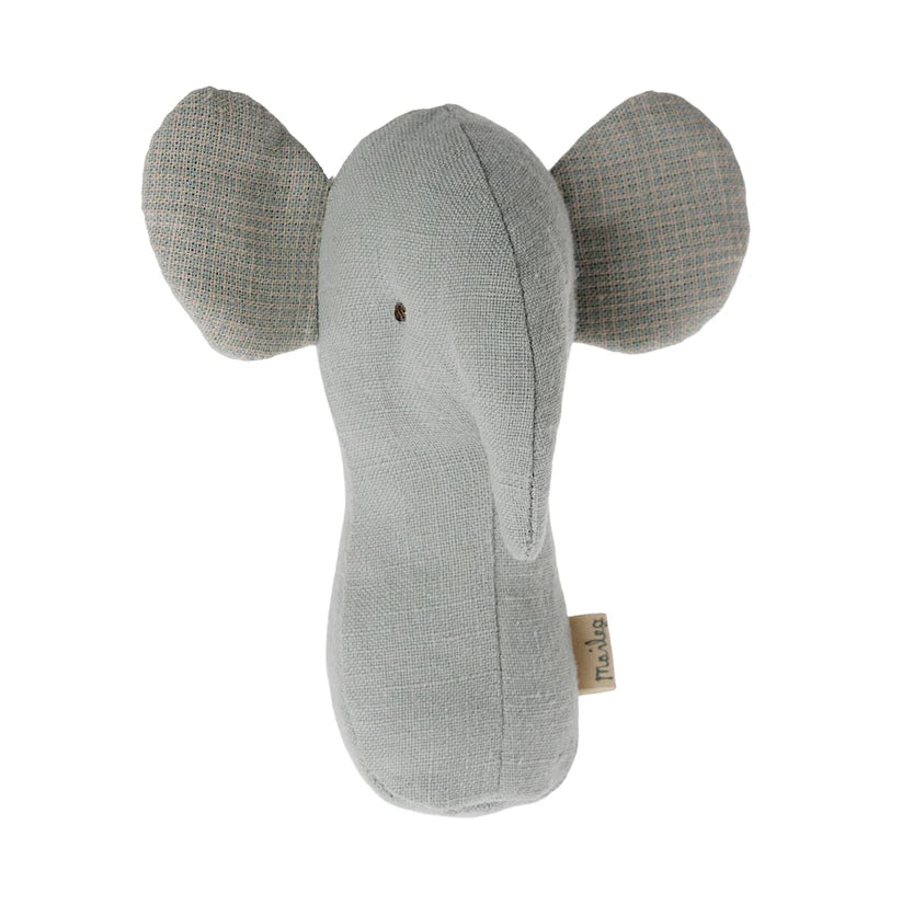 Maileg Lullaby Friends Elephant Rattle Dusty Blue | 2024 Release | Children of the Wild