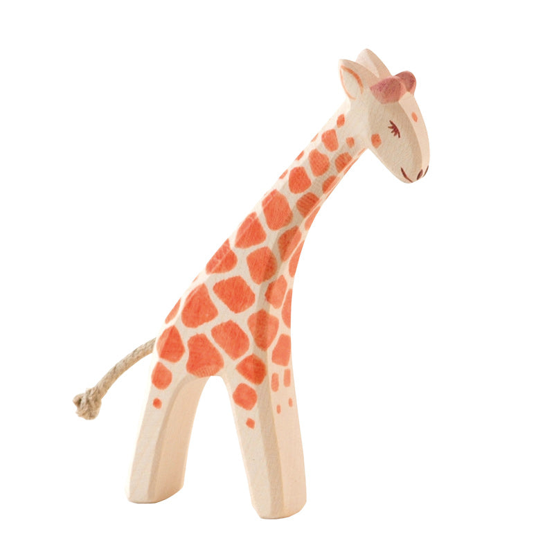 Ostheimer Wooden Giraffe Small Head Low 21804 | Wild Animals | Children of the Wild
