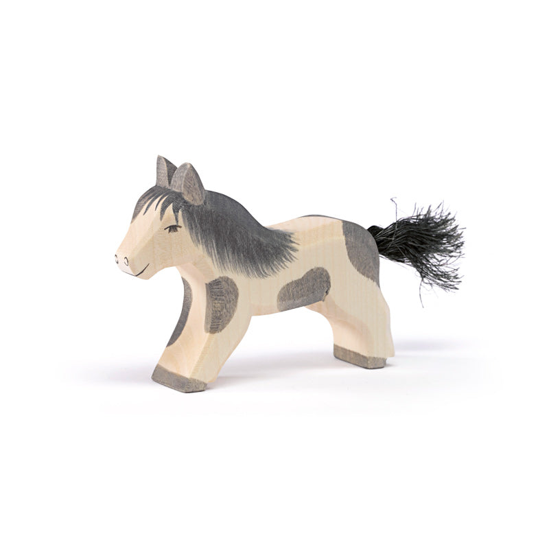 Ostheimer Shetland Pony Running Horse Black and White | Family and Farm Friends | Children of the Wild