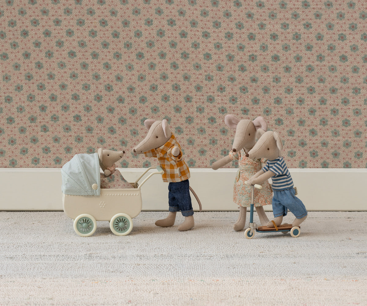 Maileg Kick Board Scooter Mouse Blue | 2024 Release | Children of the ...