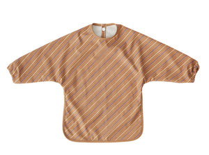 OYOY Striped Cape Bib Caramel | Children of the Wild