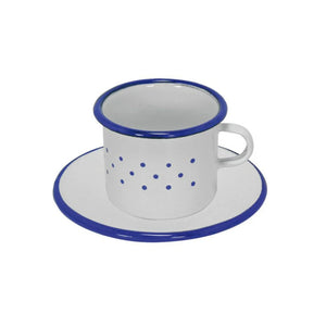 Gluckskafer Enamel Cup and Saucer  | 50% OFF | Children of the Wild