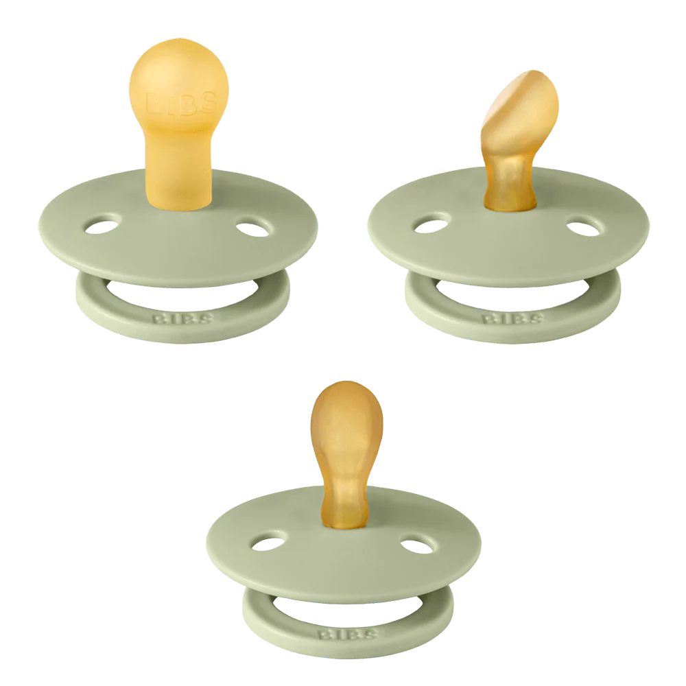 Bibs Dummies Nipple Try-It Collection 3-pack in Sage | 20% OFF | Children of the Wild