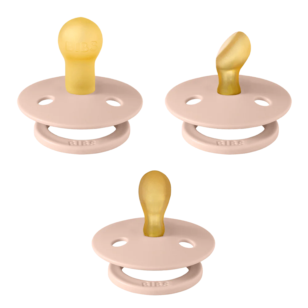 Bibs Dummies Nipple Try-It Collection 3-pack in Blush | 20% OFF | Children of the Wild