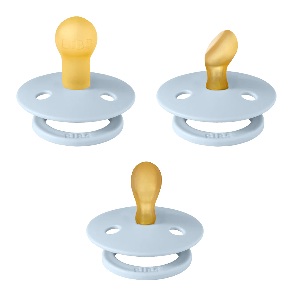 Bibs Dummies Nipple Try-It Collection 3-pack in Baby Blue | 20% OFF | Children of the Wild