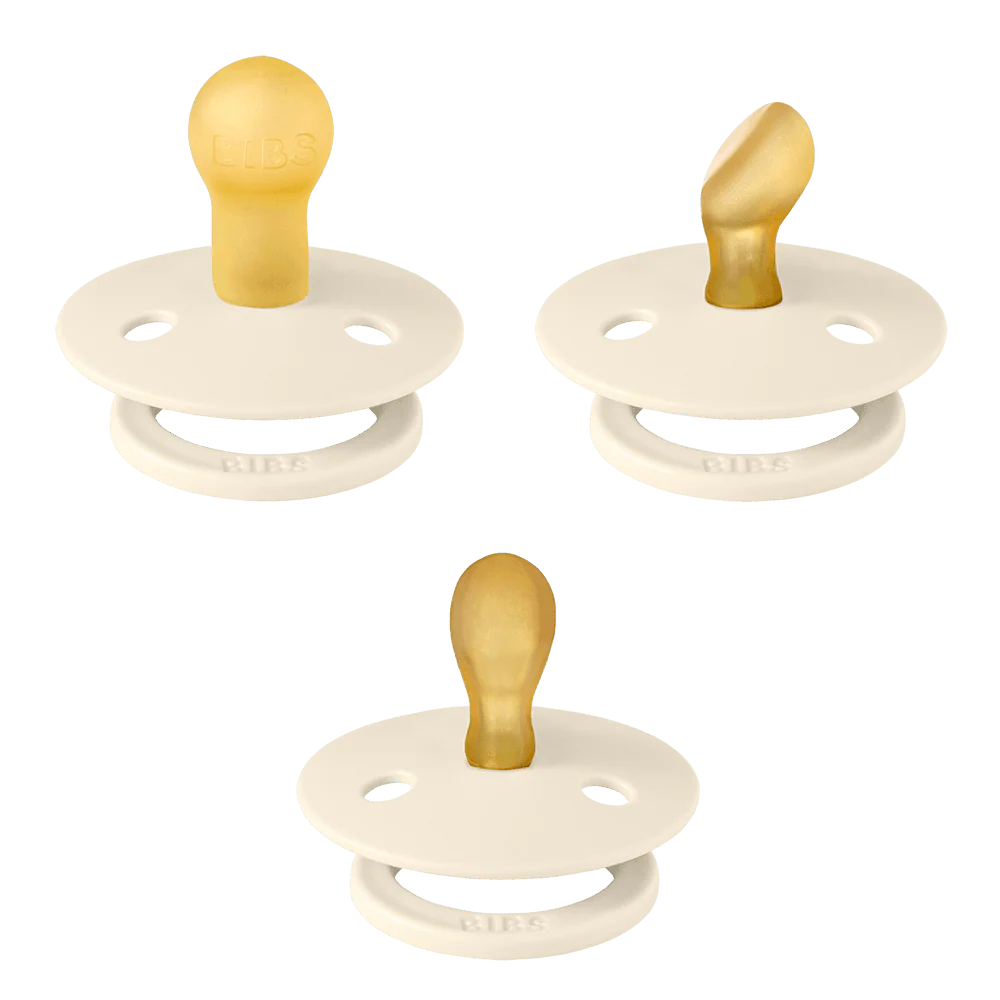 Bibs Dummies Nipple Try-It Collection 3-pack in Ivory | 20% OFF | Children of the Wild