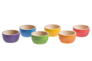 Grapat Wooden Colour Bowls Set of 6 | 18+ months | Children of the Wild