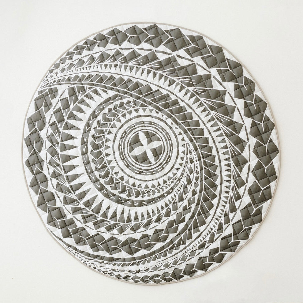 Bo & Ko Baby Pacific Island Inspired Playmat in Olive | Children of the Wild