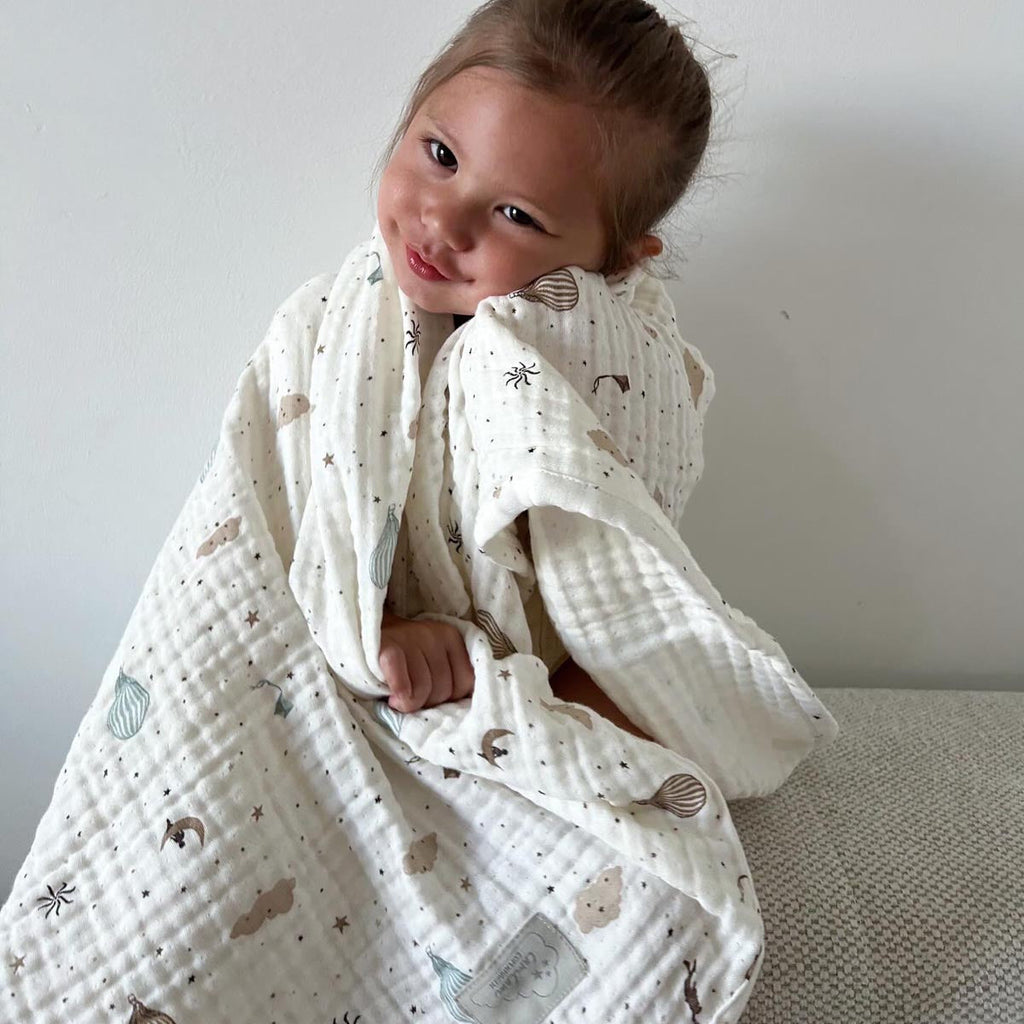 Cam Cam Copenhagen Muslin Baby Blanket GOTS in Dreamland | Children of the Wild