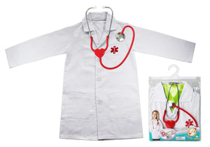 Champion Doctor Apron with Working Stethoscope Costume | 30% OFF | Children of the Wild