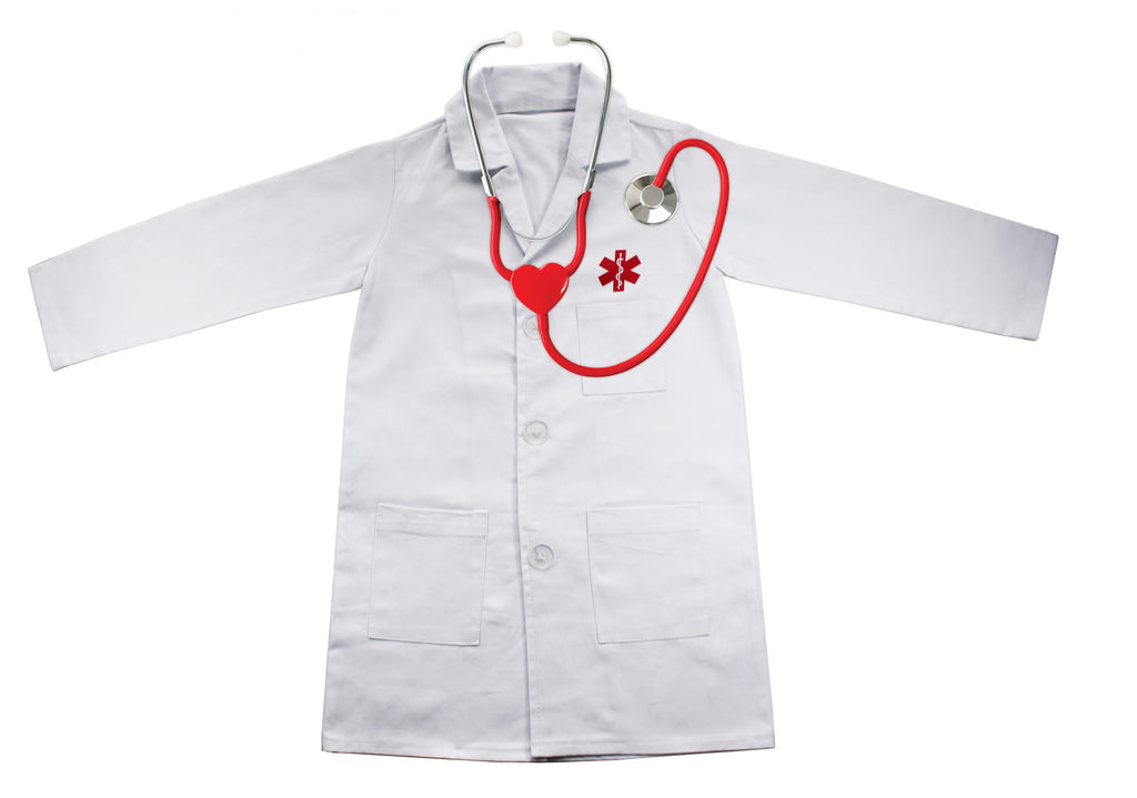 Champion Doctor Apron with Working Stethoscope Costume | 30% OFF | Children of the Wild