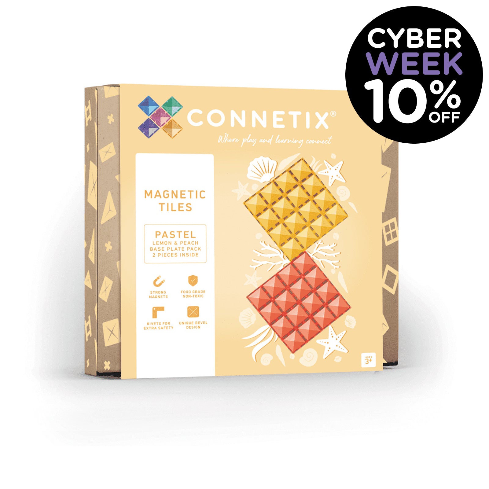 Connetix 102 Piece Rainbow Creative Magnetic Tiles Pack | 10% OFF SALE | Children of the Wild