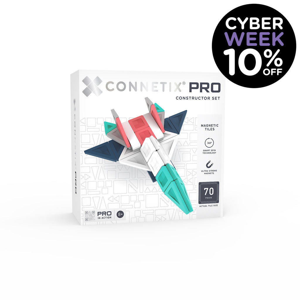 Connetix PRO Constructor 70 pc Magnetic Tile Pack | 10% OFF SALE | Children of the Wild