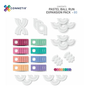 Connetix 80 Piece Pastel Ball Run Expansion Pack | 10% OFF SALE | Children of the Wild