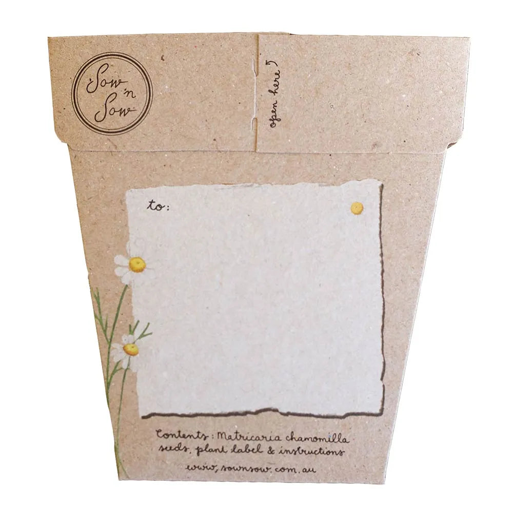 Sow n' Sow Chamomile Gift of Seeds | 25% OFF | Children of the Wild