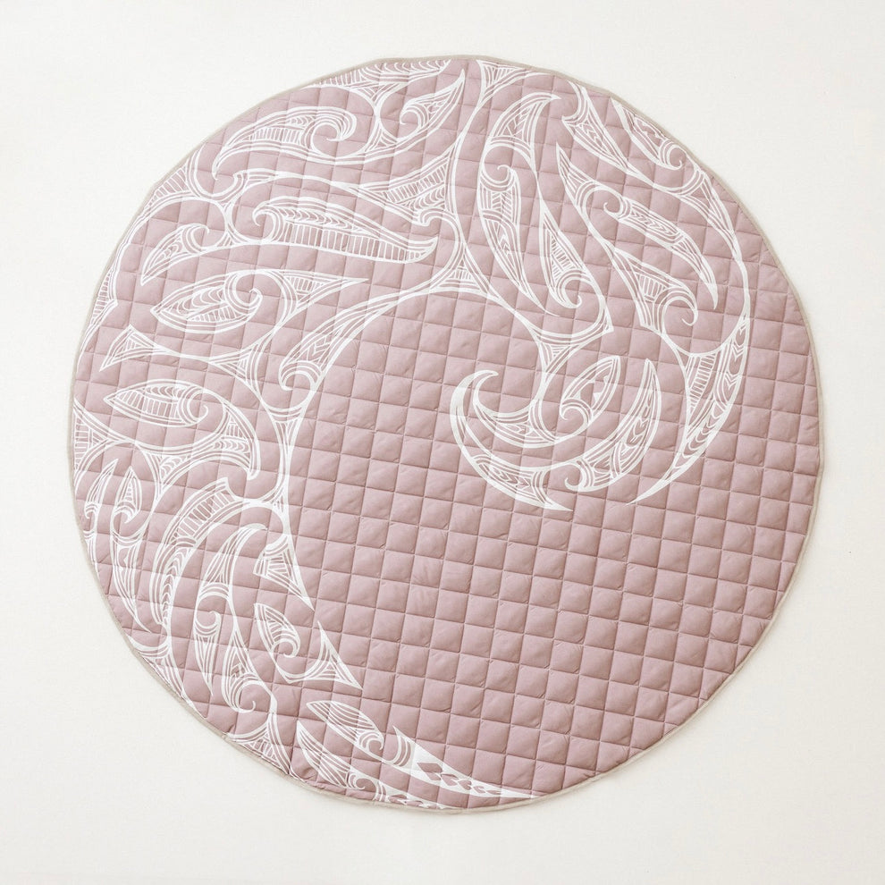 Māori Inspired Playmat in Mauve | Children of the Wild