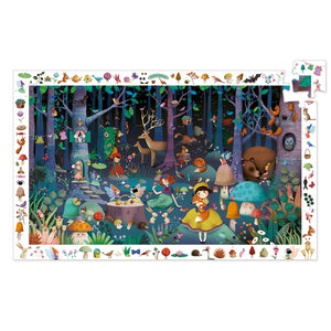 Djeco Puzzle Enchanted Forest 100pc Observation Puzzle | 5+ Years | Children of the Wild