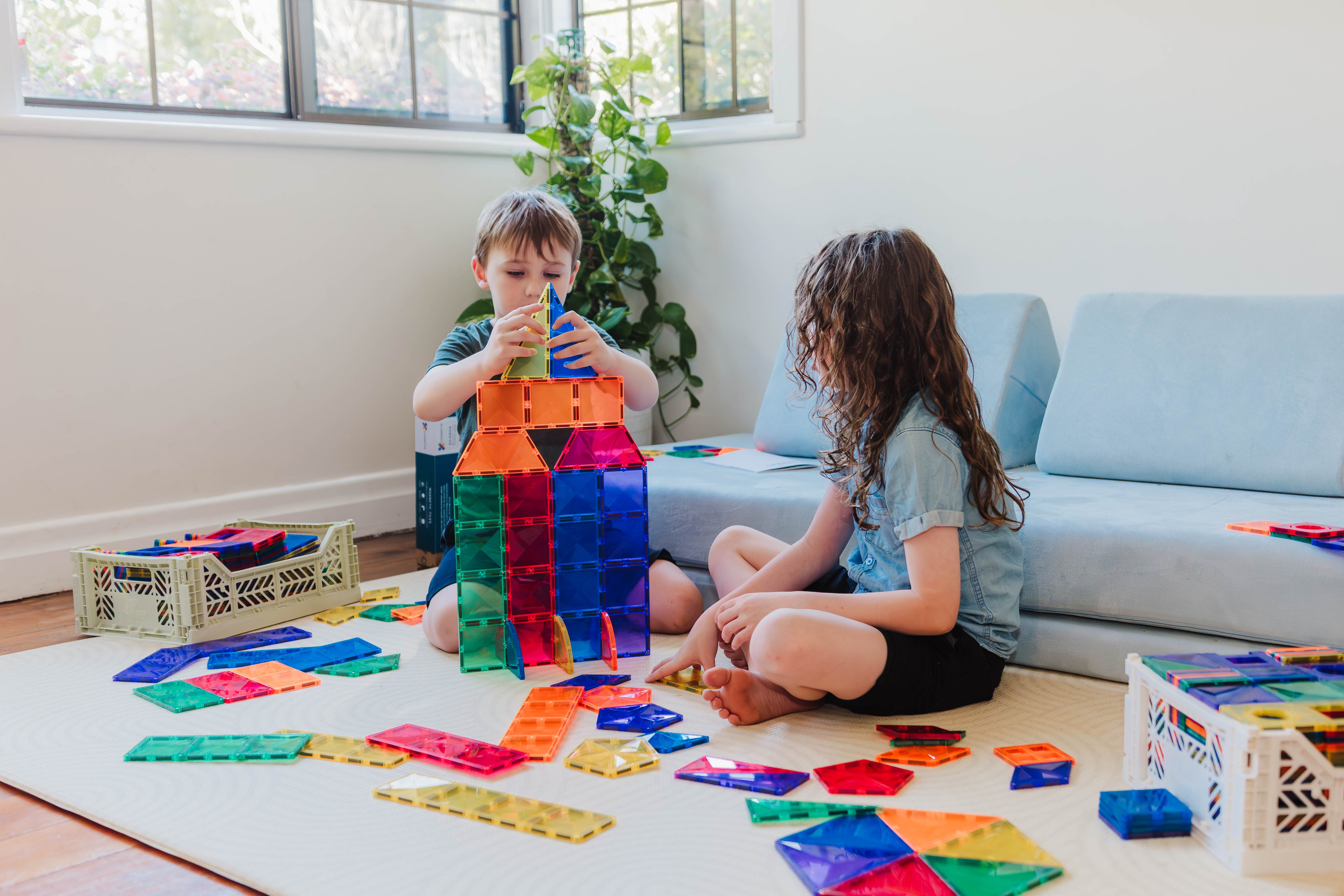Connetix 36 Piece Rainbow Shape Expansion Magnetic Tiles Pack | 10% OFF SALE | Children of the Wild