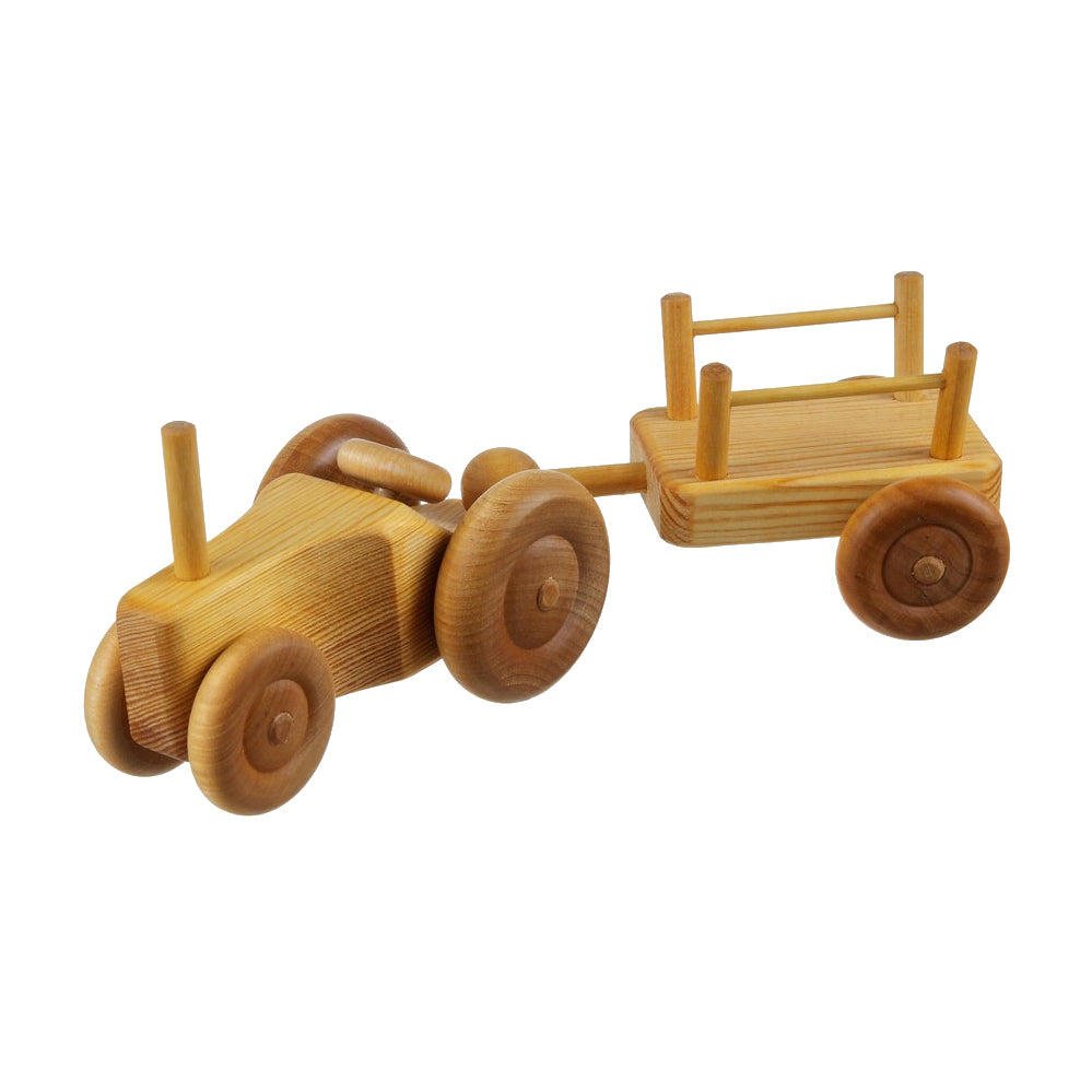 Debresk Wooden Small Tractor with Cart | 20% OFF | Children of the Wild