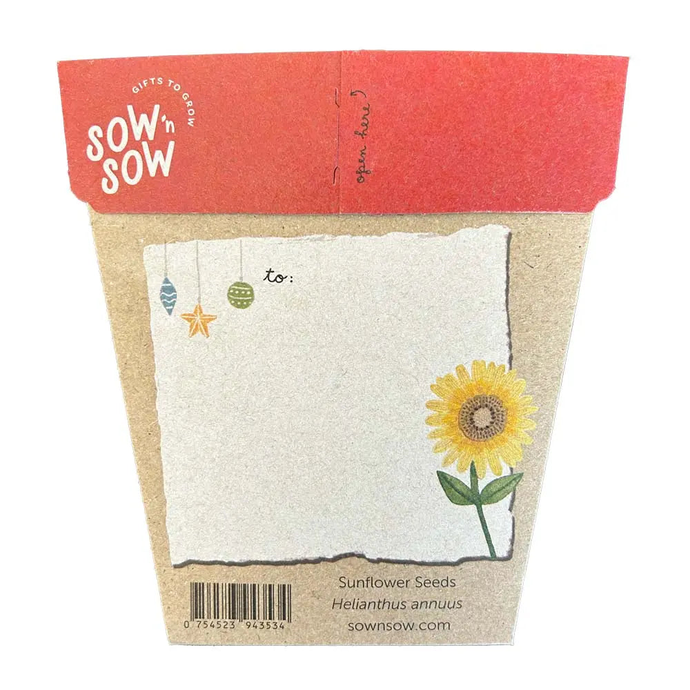 Sow n' Sow - Christmas Sunflower Gift of Seeds | Children of the Wild