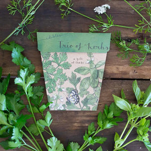 Sow n' Sow - Trio of Herbs Gift of Seeds | 30% OFF | Children of the Wild