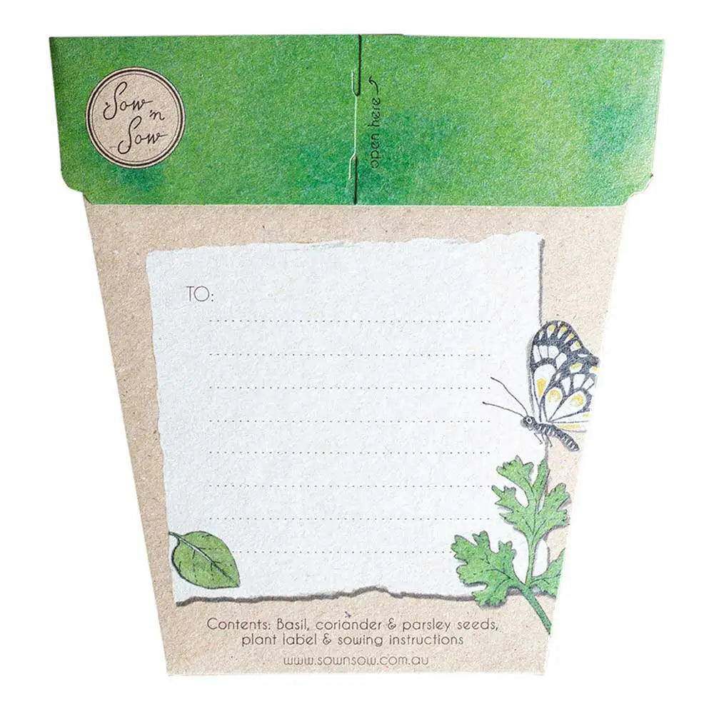 Sow n' Sow - Trio of Herbs Gift of Seeds | 30% OFF | Children of the Wild