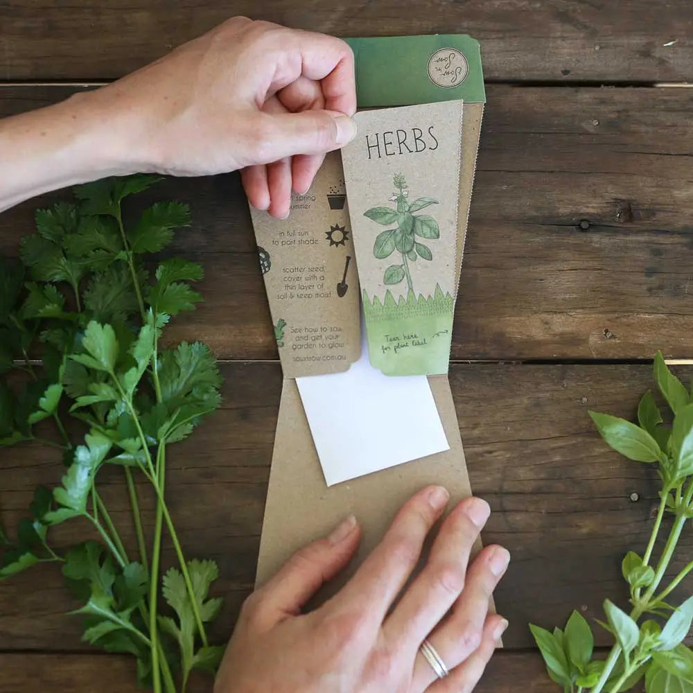 Sow n' Sow - Trio of Herbs Gift of Seeds | 30% OFF | Children of the Wild