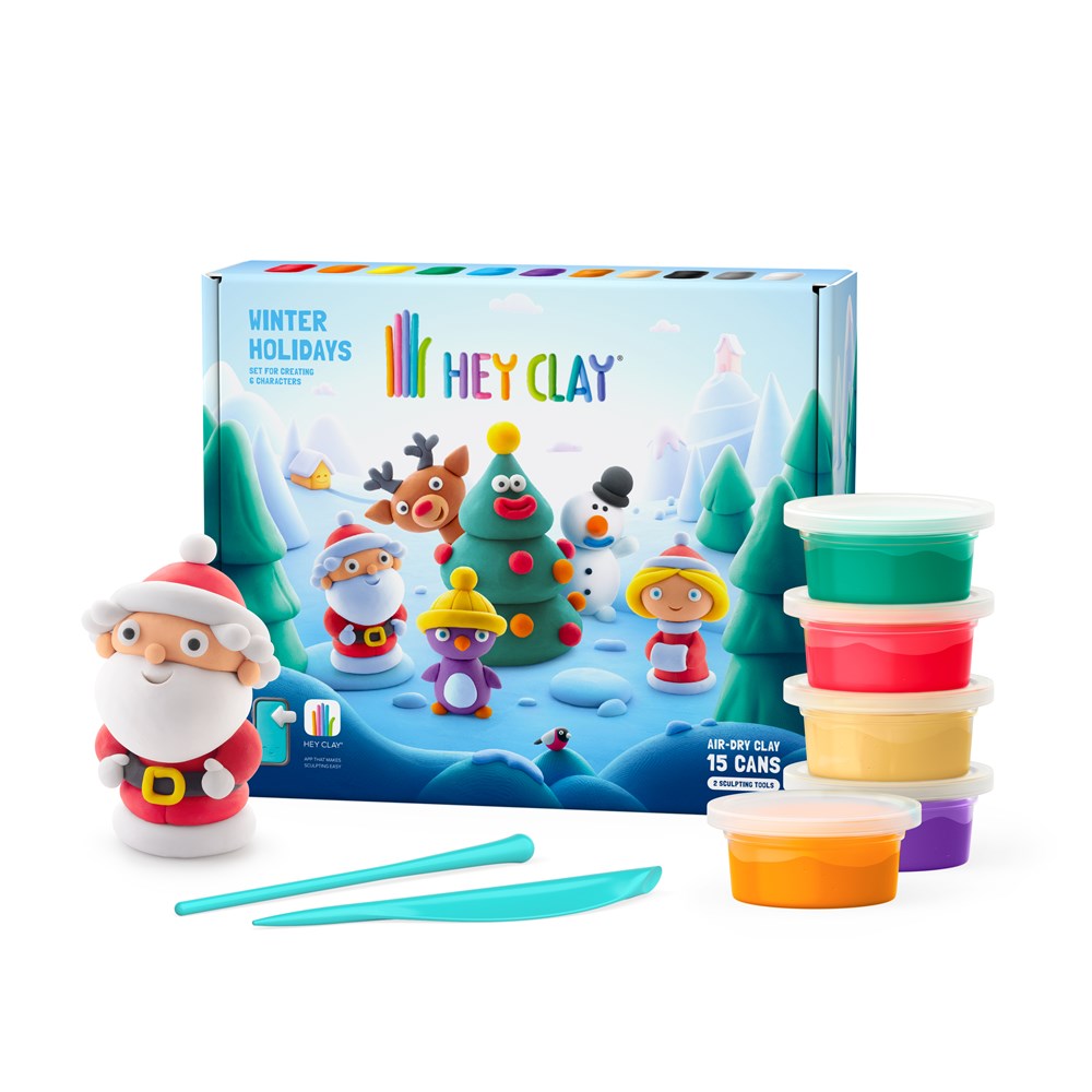 Hey Clay Winter Holidays with 15 Cans | Children of the Wild