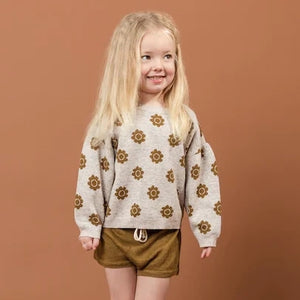 Grown Shop Pansy Pullover in Mocha & Marle | 30% OFF | Children of the Wild