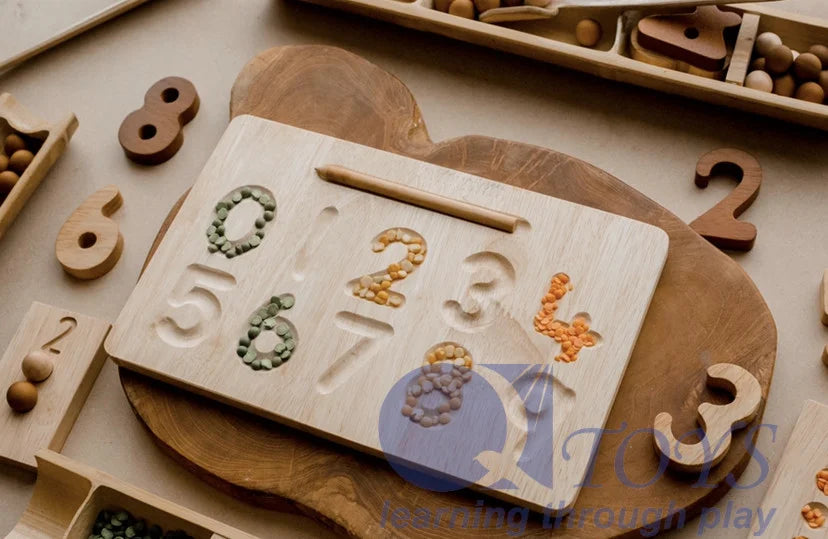 Q toys Wooden Number Writing Board | 25% OFF | 2+ Years | Children of the Wild