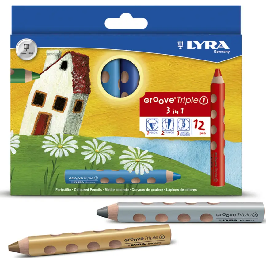 Lyra Groove Groove Triple One Pack of 12 | Art Supplies | Children of the Wild