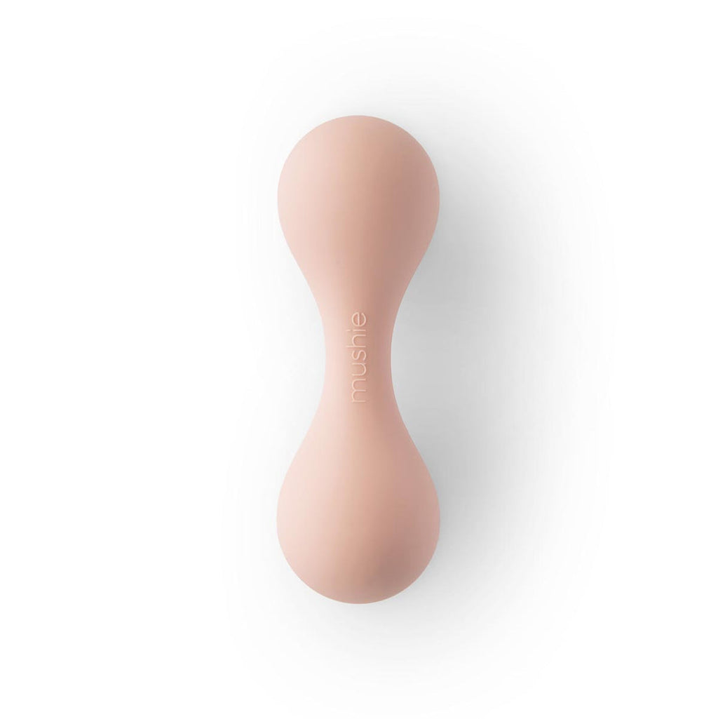 Mushie Silicone Baby Rattle in Blush | 25% OFF SALE | Children of the Wild