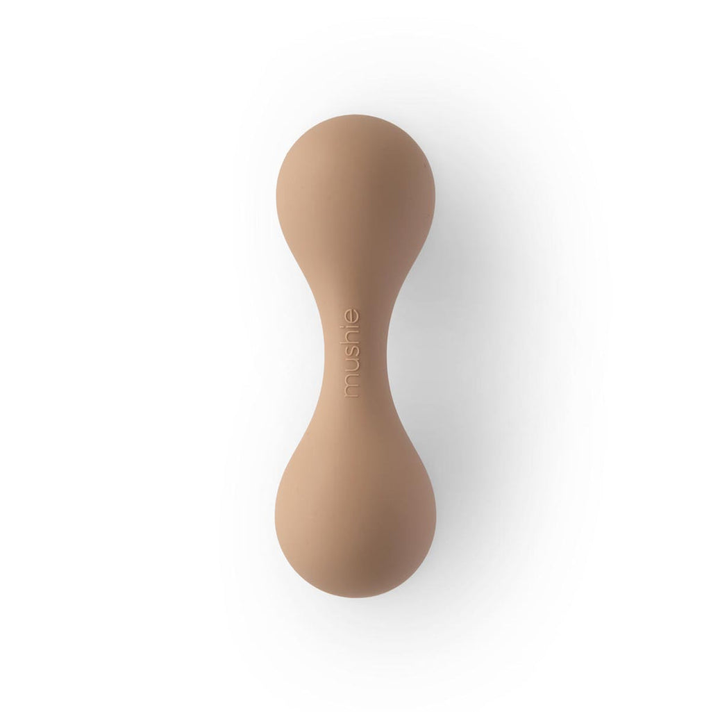Mushie Silicone Baby Rattle in Natural | 25% OFF SALE | Children of the Wild