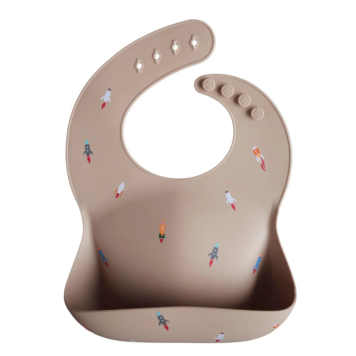 Mushie Silicone Bib in Rockets | 25% OFF SALE | Children of the Wild