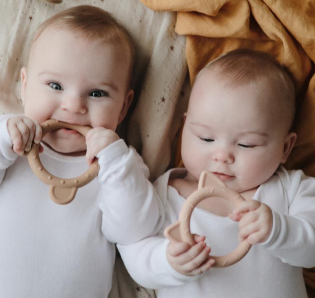 Mushie Cat Teether in Blush | 25%OFF SALE  | Children of the Wild