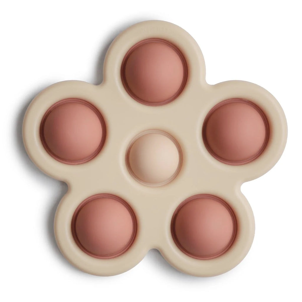 Mushie Flower Press Toy in Rose | 25%OFF SALE  | Children of the Wild