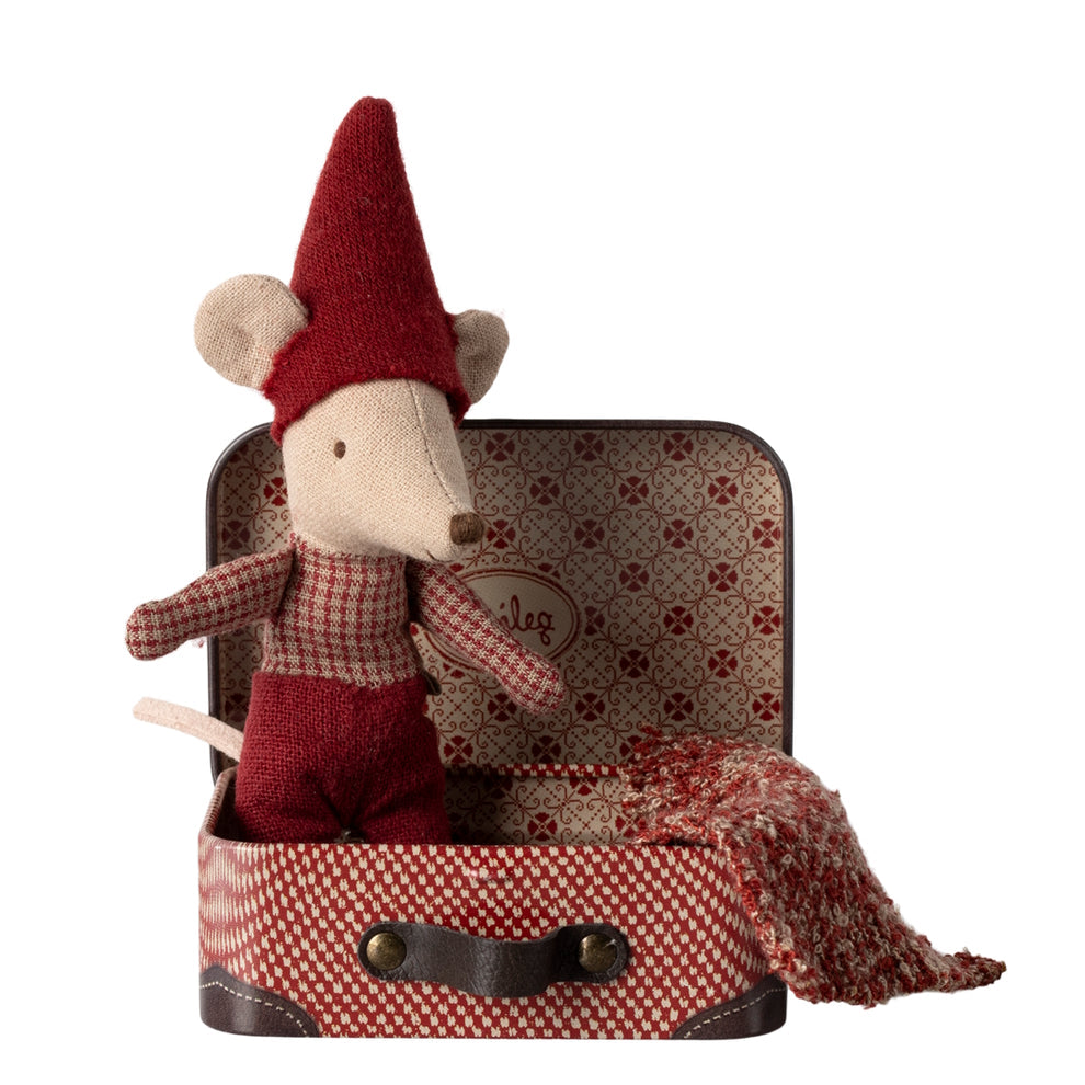 Maileg Christmas Mouse Baby in Suitcase | 2024 Release | Children of the Wild