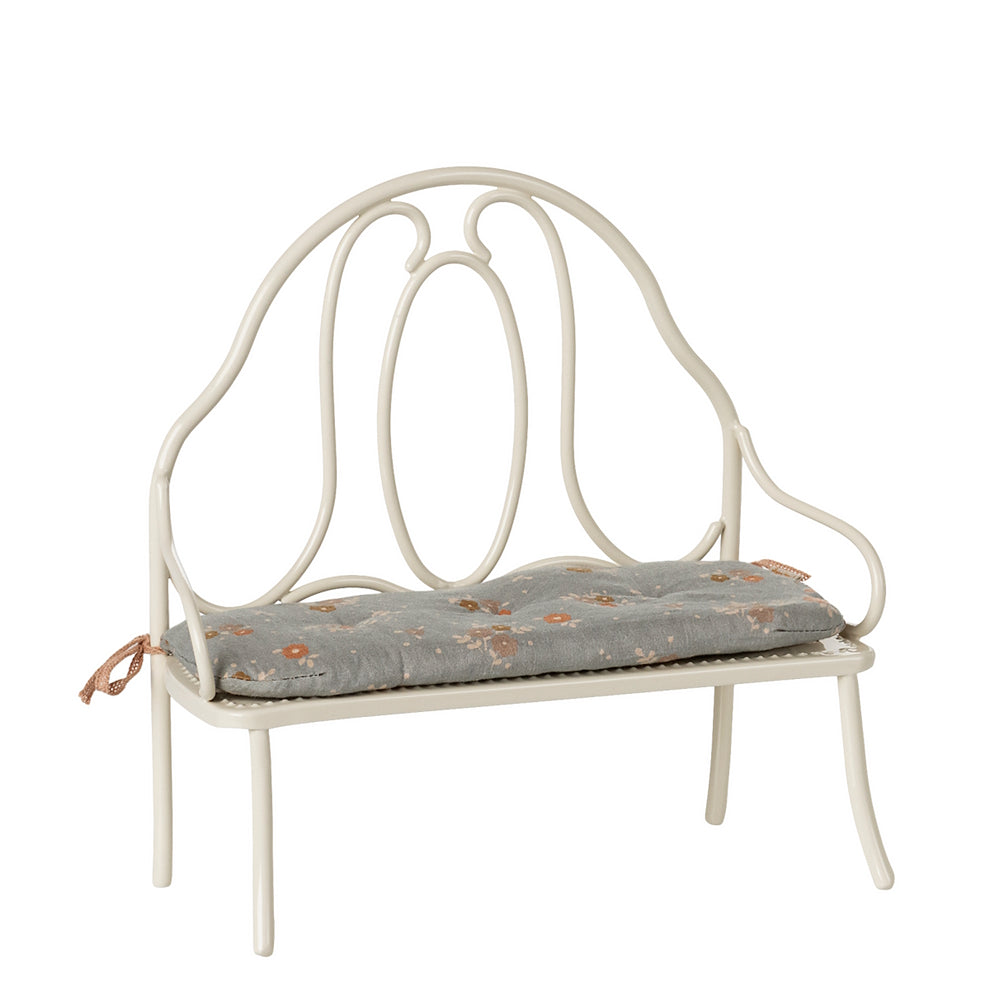 Maileg Vintage Bench in Miniature Off White | Children of the Wild