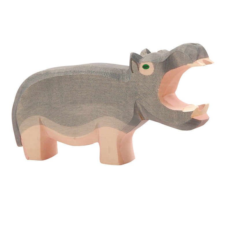 Ostheimer Wooden Hippopotamus Open Mouth  | Wild Animals | Children of the Wild