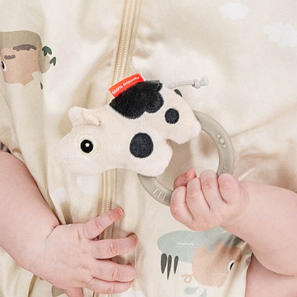 Done by Deer Sensory Rattle with Teether Cow in Sand | 30% OFF SALE ...