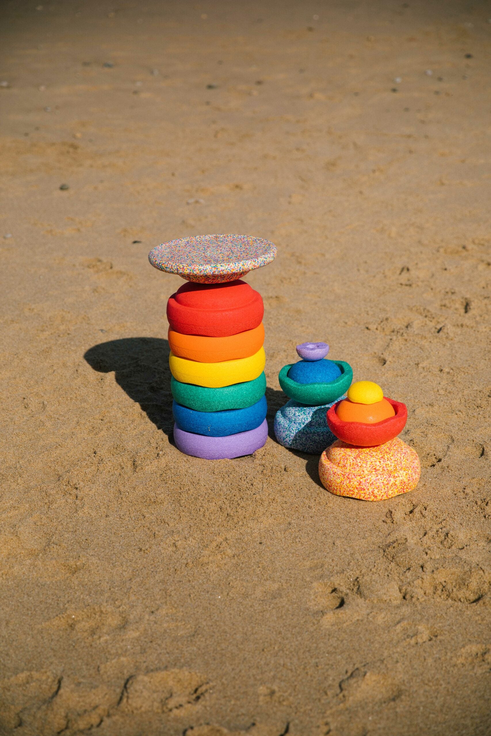 Stapelstein Summer Rainbow Set Complete | 8 Stepping Stones + Inside Set + Board | Children of the Wild