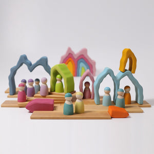 Grimms Cave Arch Stacker  | Wooden Block Sets | For ages 3+ years | Children of the Wild