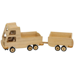 Drewart Oversized Truck with Trailor Heirloom Wooden Toy | Children of the Wild