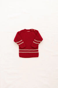 Fin & Vince Organic Ribbed Knit Sweater in Chili Flax | 30% OFF SALE |Children of the Wild