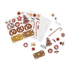 Fabelab Christmas Gingerbread Re-useable Sticker Set for Dollhouse | Fabelab Christmas | Children of the Wild