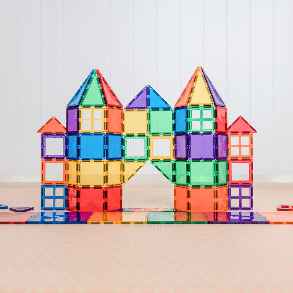 Connetix 60 Piece Magnetic Tiles Set in Rainbow | Children of the Wild