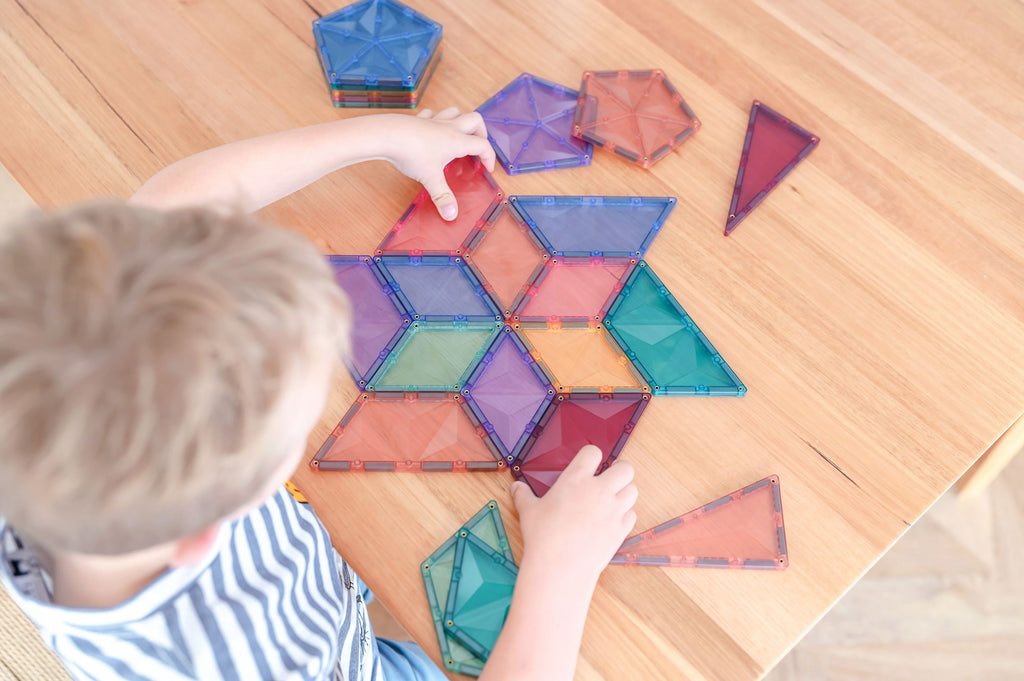 Connetix 48 Piece Pastel Shape Expansion Magnetic Tiles Pack | Free Shipping | Children of the Wild
