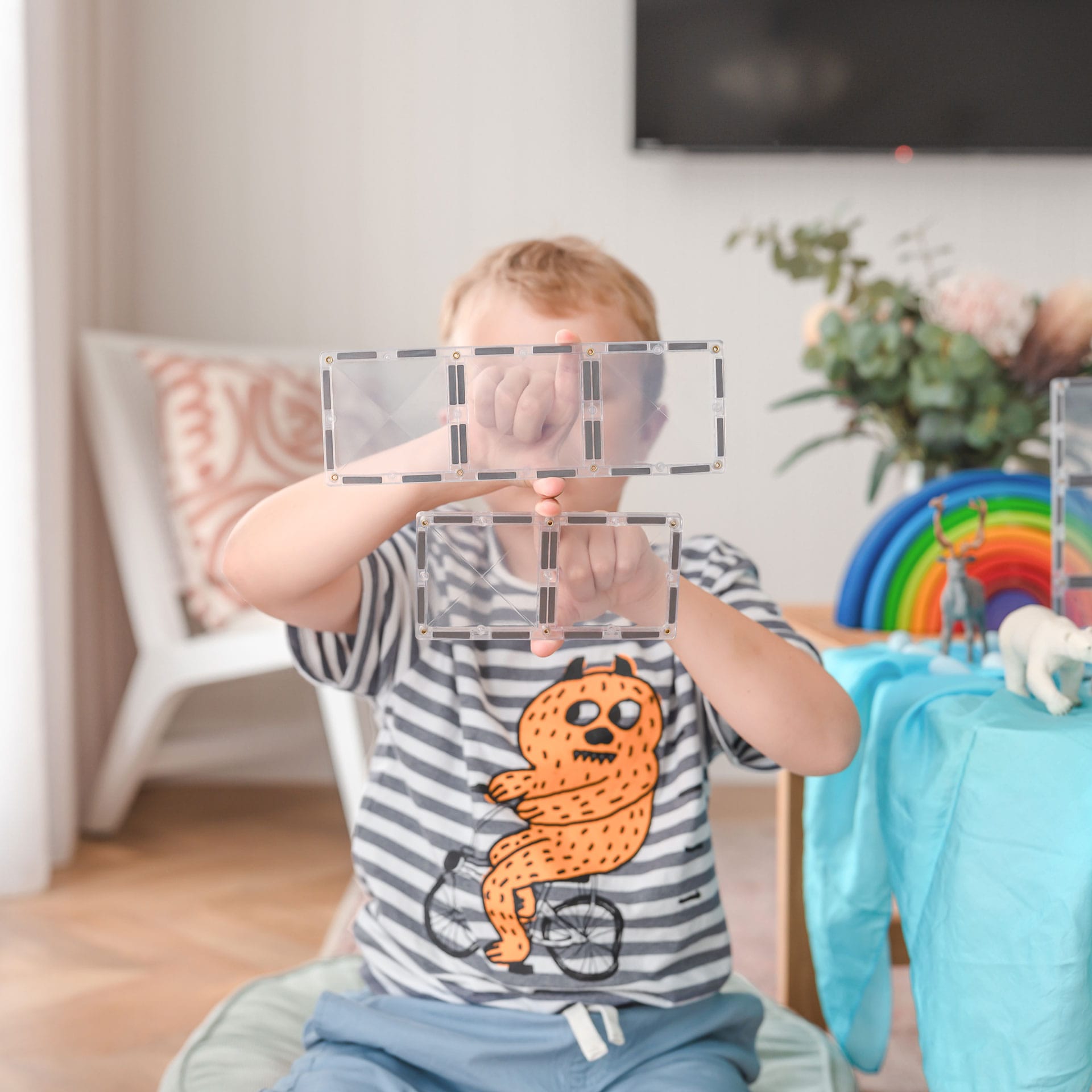 Connetix 12 Piece Clear Rectangle Magnetic Tiles Pack | 10% OFF SALE | Children of the Wild