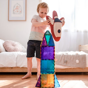 Connetix 212 Piece Magnetic Tile Mega Pack in Rainbow | Free Shipping | Children of the Wild