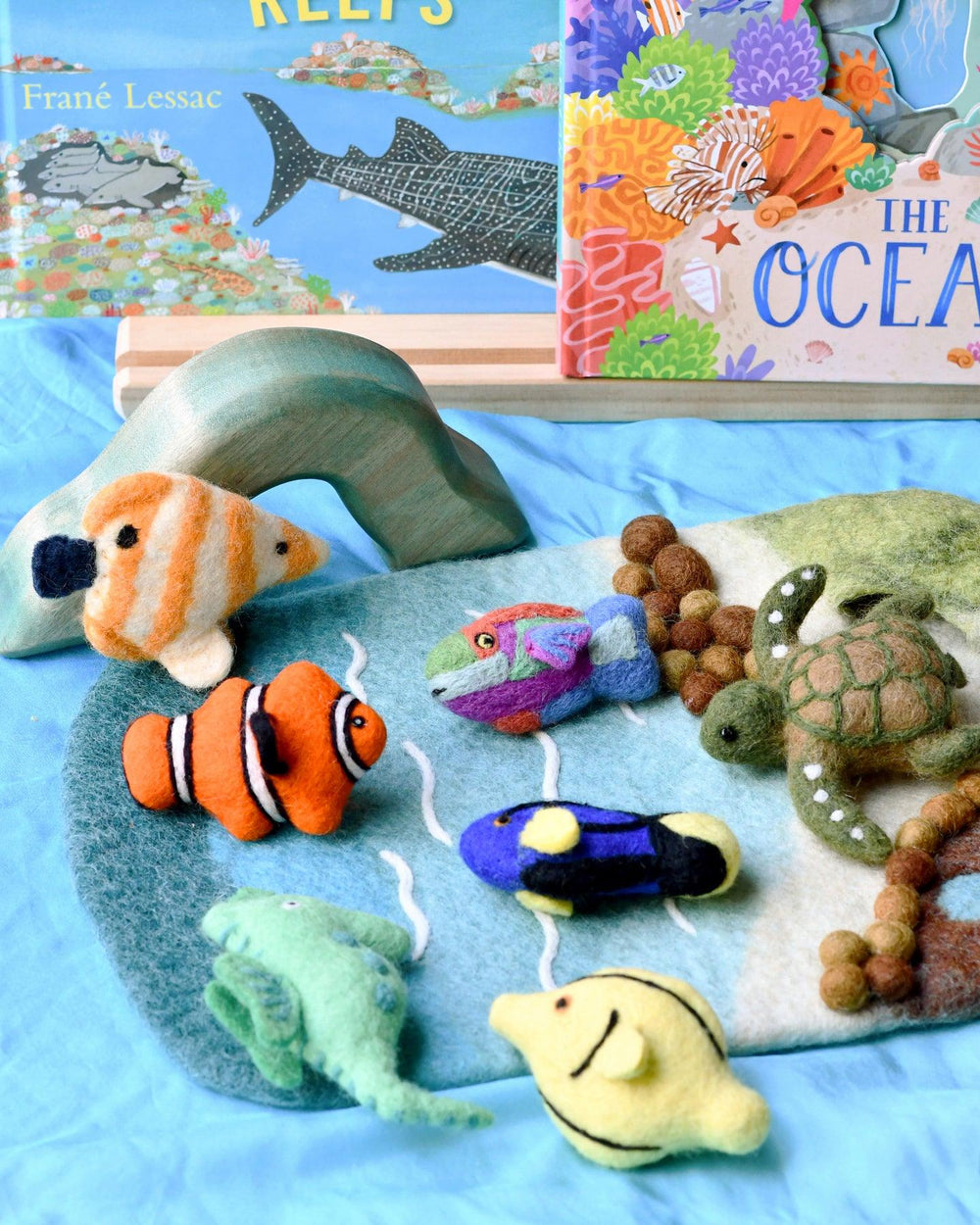 Tara Treasures Felt Coral Reef Fish Toys Set | Children of the Wild